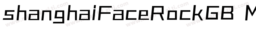 shanghaiFaceRockGB M字体转换
